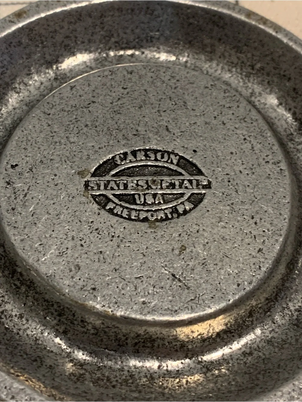 Vintage Carson Statesmetal Trinket Dish: Divorce Deterrent!